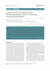 Research paper thumbnail of Queering Bolsonaro’s mediatic discourse: Strengthening Brazilian LGBTQIA+ communities through language education