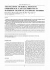 Research paper thumbnail of The Influence of Marital Status on Epidemiological Characteristics of Suicides in the Southeastern Part of Serbia