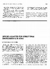 Research paper thumbnail of Species Adapted for Street-Tree Environments in Iowa