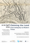 Research paper thumbnail of Claiming the Land from Antiquity to Modern Times – Poster