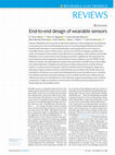 Research paper thumbnail of End-to-end design of wearable sensors