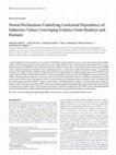 Research paper thumbnail of Neural mechanisms underlying contextual dependency of subjective values: converging evidence from monkeys and humans