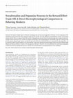 Research paper thumbnail of Noradrenaline and dopamine neurons in the reward/effort trade-off: a direct electrophysiological comparison in behaving monkeys