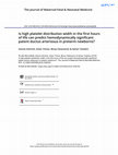 Research paper thumbnail of Is high platelet distribution width in the first hours of life can predict hemodynamically significant patent ductus arteriosus in preterm newborns?