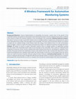 Research paper thumbnail of A Wireless Framework for Automotive Monitoring Systems