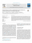 Research paper thumbnail of Characterization of cavities in polyetherimide and the influence on insulation performance of ultra-high voltage pulse