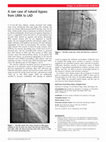 Research paper thumbnail of A rare case of natural bypass from LIMA to LAD