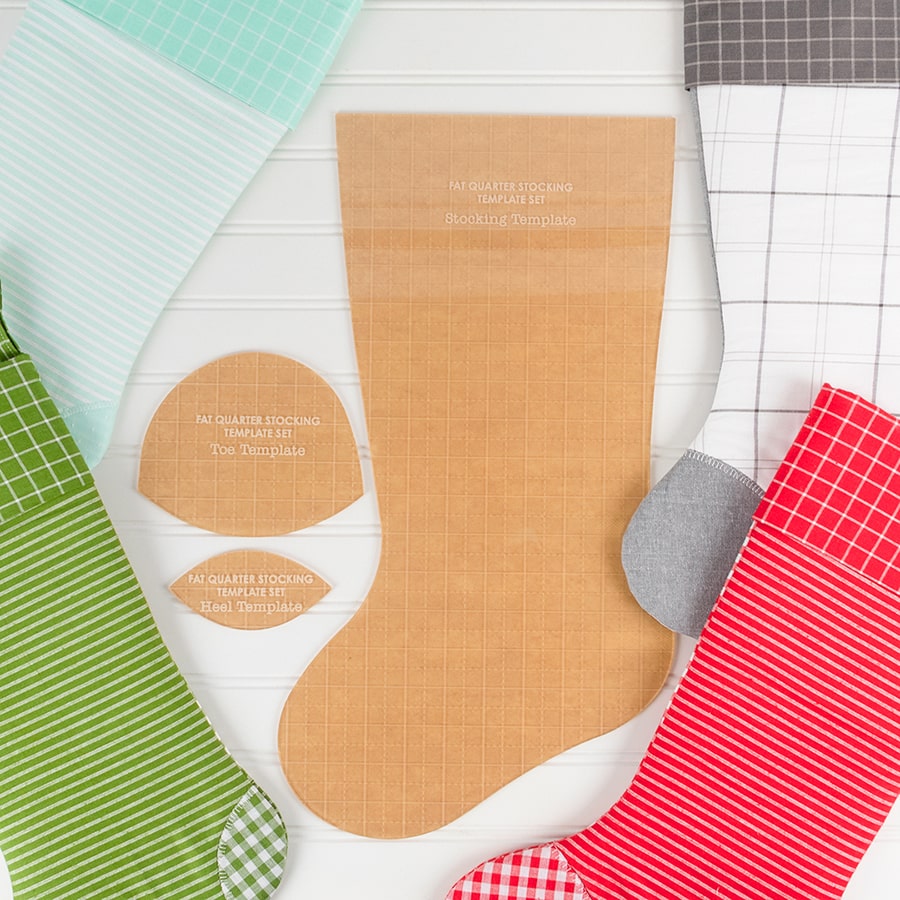 The Fat Quarter Stocking Template Set from Fat Quarter Shop