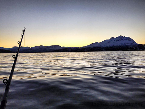 Pictures from a day out fishing during a polar day in Northern Norway