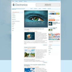 Electronica Blogger Template