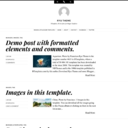 Ryu Blogger Template