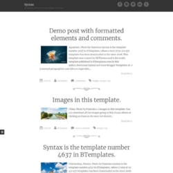 Syntax Blogger Template