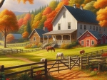 House and Horses of Fall