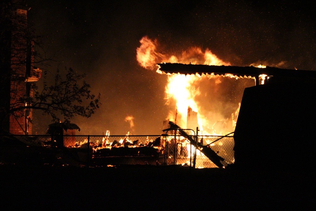 Two unoccupied homes destroyed in Cochrane fire