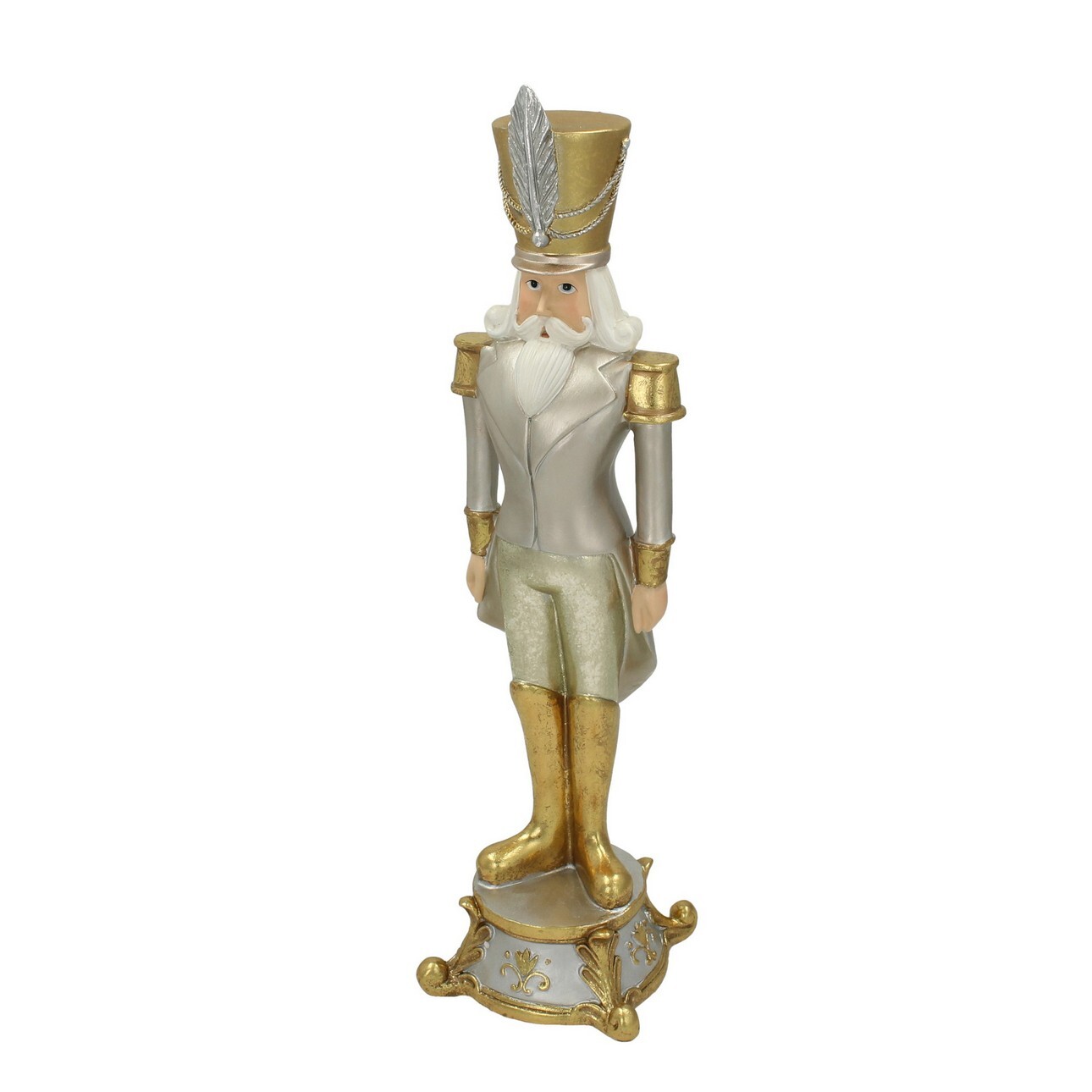 Figurka Dziadek do orzechów 42cm silver gold