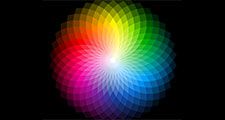 Color wheel, visible light, color spectrum. Colour wheel