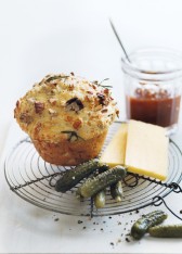 rosemary, cheddar and  pecan damper muffins