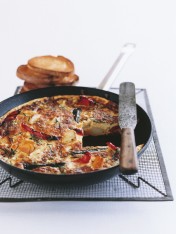 roast vegetable frittata