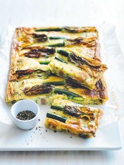 zucchini flower slice