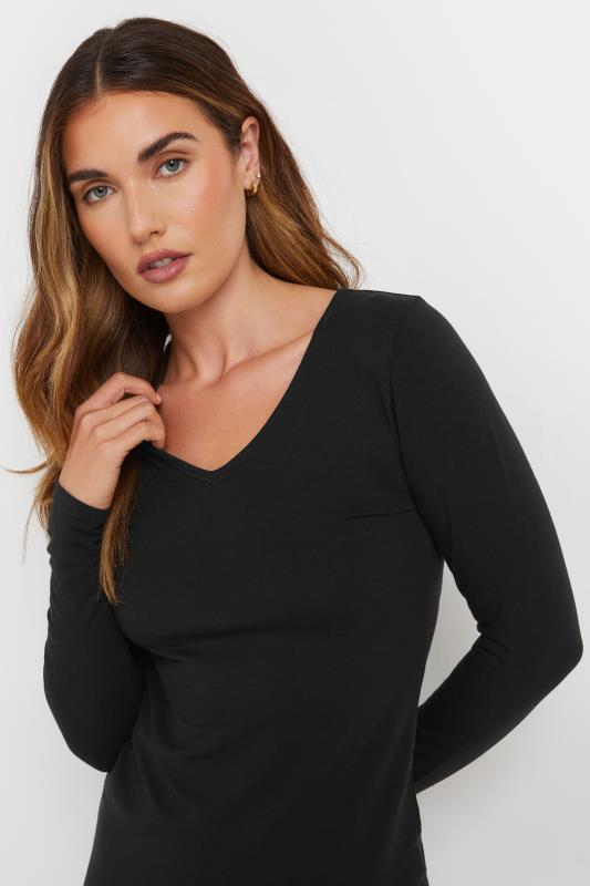 LTS Tall Women's Black V-Neck Thermal Top | Long Tall Sally 4