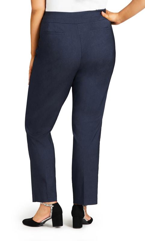 Evans Blue Super Stretch Zip Trousers 4