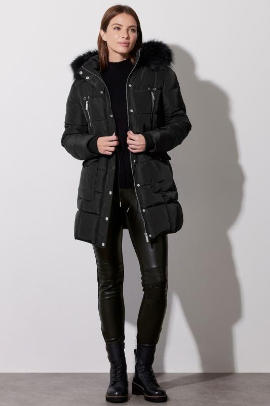   STAR Black Padded Puffer Jacket