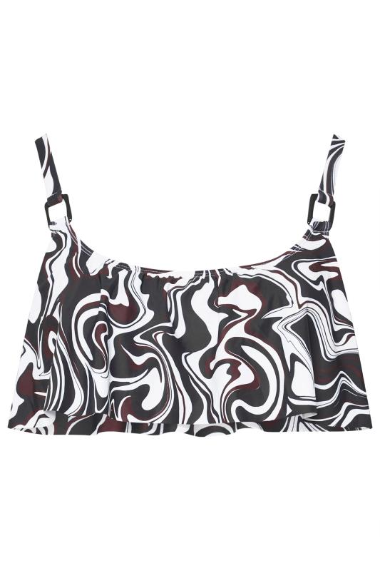 YOURS Plus Size Brown Swirl Print Bikini Top | Yours Clothing 9