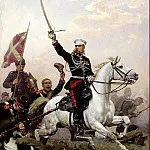 Nikolai Dmitriev-Orenburgsky – General Nikolai Skobelev on horseback, 900 Classic russian paintings