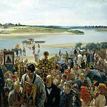 Pryanishnikov Hilarion – Procession, 900 Classic russian paintings