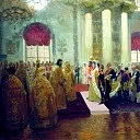 Ilya Repin – Wedding of Nicholas II and Grand Duchess Alexandra Feodorovna. 1894, 900 Classic russian paintings