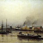 Beggrov Alexander – Neva Embankment, 900 Classic russian paintings