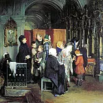 KORZUKHIN Alexei – Before Confession, 900 Classic russian paintings