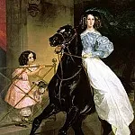 BRYULLOV Karl – horsewoman. 1832, 900 Classic russian paintings