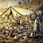 Vereshchagin Vasily – Following an attack. Dressing station near Plevna, 900 Classic russian paintings