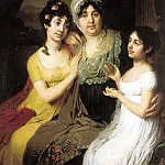 Borovikovsky Vladimir – Portrait of Countess Anna Ivanovna Bezborodko with their daughters with love and Cleopatra, 900 Classic russian paintings