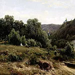 Shishkin Ivan – the monastery, 900 Classic russian paintings