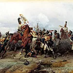 Villevalde Bogdan – Feat cavalry regiment in the battle of Austerlitz in 1805, 900 Classic russian paintings