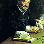 Ilya Repin – Portrait of Ivan Sechenov, 900 Classic russian paintings