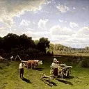 SERGEEV Nick – haymaking, 900 Classic russian paintings