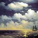 Aivazovsky, Ivan – Brig Mercury meets russian squadron after win a victory over two turkish ships 1848, 900 Classic russian paintings