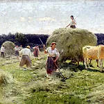 Pimonenko Nick – haymaking, 900 Classic russian paintings