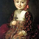 Rocot Fyodor – Portrait of AG Bobrinsky in childhood, 900 Classic russian paintings