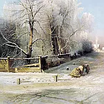 Alexei Savrasov – Winter landscape, 900 Classic russian paintings