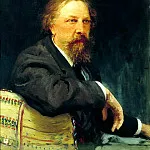 Ilya Repin – Portrait of AK Tolstoy, 900 Classic russian paintings