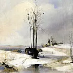 Alexei Savrasov – Thaw, 900 Classic russian paintings