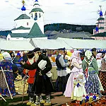 Kustodiyev Boris – Fair. 1906, 900 Classic russian paintings