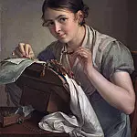 Tropinin Vasily – Lacemaker, 900 Classic russian paintings