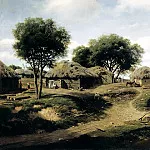 Klodt Mikhail – The village in the province of Orel. 1864, 900 Classic russian paintings