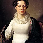 Tropinin Vasily – Portrait Akhmatova Tropinina, sister of the artist. 1827, 900 Classic russian paintings