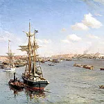 Beggrov Alexander – St. Petersburg. View of the Neva, 900 Classic russian paintings